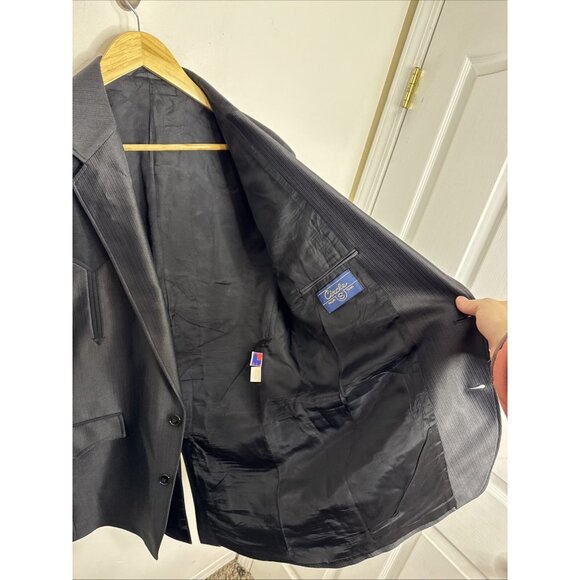 Circle S Men 44L Tall Black Western Blazer Sports Coat Cowboy USA - Picture 5 of 7